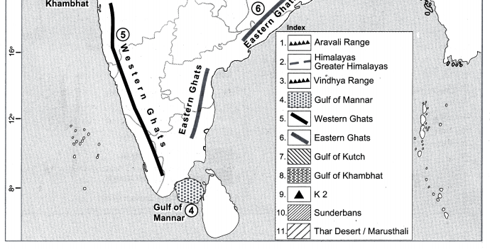 Maharashtra Board Class 10 Geography Solutions Chapter 3 Physiography and Drainage 6
