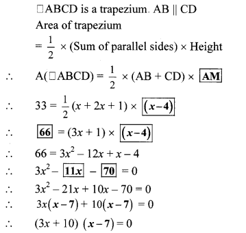 Maharashtra Board Class 10 Maths Solutions Chapter 2 Quadratic Equations Practice Set 2.6 7