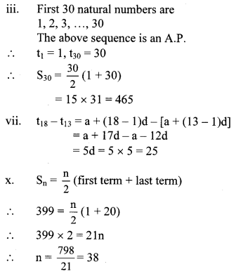 Maharashtra Board Class 10 Maths Solutions Chapter 3 Arithmetic Progression Problem Set 3 1