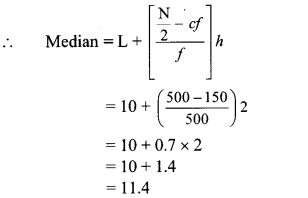 Maharashtra Board Class 10 Maths Solutions Chapter 6 Statistics Practice Set 6.2 3