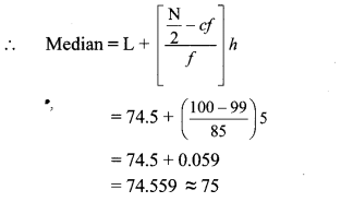 Maharashtra Board Class 10 Maths Solutions Chapter 6 Statistics Practice Set 6.2 9