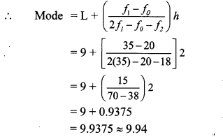 Maharashtra Board Class 10 Maths Solutions Chapter 6 Statistics Practice Set 6.3 9