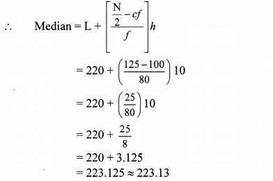 Maharashtra Board Class 10 Maths Solutions Chapter 6 Statistics Problem Set 6 16