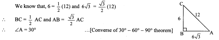 Maharashtra Board Class 10 Maths Solutions Chapter 2 Pythagoras Theorem Problem Set 2 6