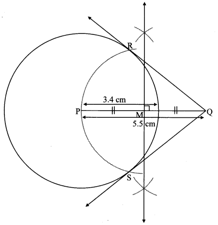 Maharashtra Board Class 10 Maths Solutions Chapter 4 Geometric Constructions Practice Set 4.2 10