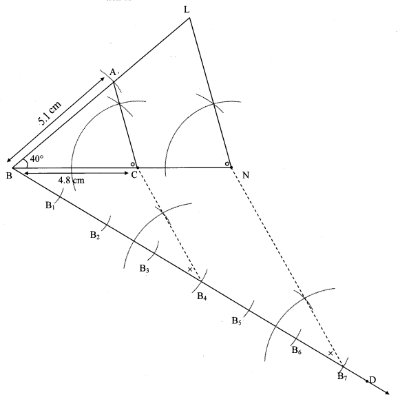 Maharashtra Board Class 10 Maths Solutions Chapter 4 Geometric Constructions Problem Set 4 12