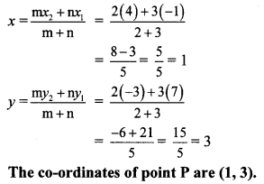 Maharashtra Board Class 10 Maths Solutions Chapter 5 Co-ordinate Geometry Practice Set 5.2 1