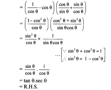 Maharashtra Board Class 10 Maths Solutions Chapter 6 Trigonometry Practice Set 6.1 19