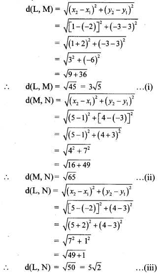 Maharashtra Board Class 10 Maths Solutions Chapter 5 Co-ordinate Geometry Practice Set 5.1 9