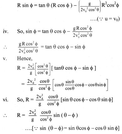 Maharashtra Board Class 11 Physics Solutions Chapter 3 Motion in a Plane 13