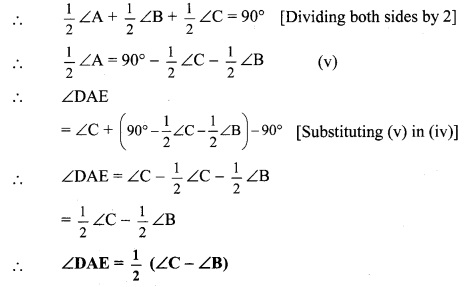 Maharashtra Board Class 9 Maths Solutions Chapter 3 Triangles Problem Set 3 12