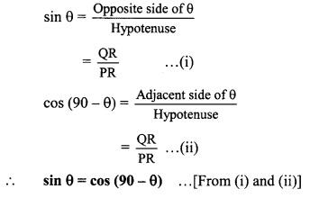 Maharashtra Board Class 9 Maths Solutions Chapter 8 Trigonometry Practice Set 8.2 44