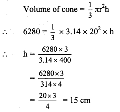 Maharashtra Board Class 9 Maths Solutions Chapter 9 Surface Area and Volume Practice Set 9.2 3