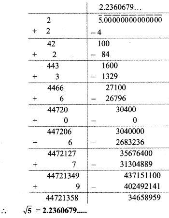 Maharashtra Board Class 9 Maths Solutions Chapter 2 Real Numbers Problem Set 2 13