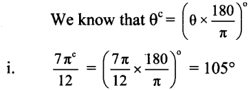 Maharashtra Board 11th Maths Solutions Chapter 1 Angle and its Measurement Ex 1.1 14