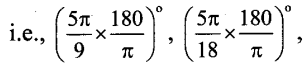 Maharashtra Board 11th Maths Solutions Chapter 1 Angle and its Measurement Ex 1.1 18