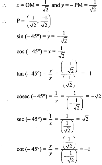 Maharashtra Board 11th Maths Solutions Chapter 2 Trigonometry - I Ex 2.1 20