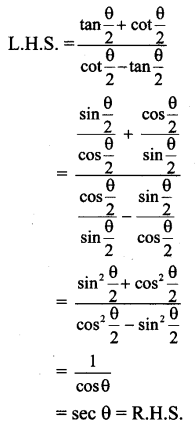 Maharashtra Board 11th Maths Solutions Chapter 3 Trigonometry - II Ex 3.3 12