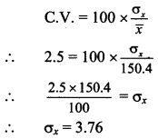 Maharashtra Board 11th Maths Solutions Chapter 8 Measures of Dispersion Ex 8.3 Q5