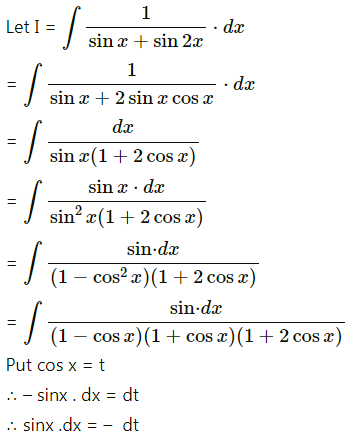 Maharashtra Board 12th Maths Solutions Chapter 3 Indefinite Integration Miscellaneous Exercise 3 III Q15