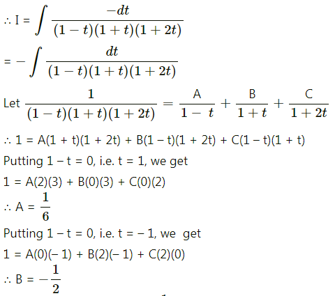 Maharashtra Board 12th Maths Solutions Chapter 3 Indefinite Integration Miscellaneous Exercise 3 III Q15.1