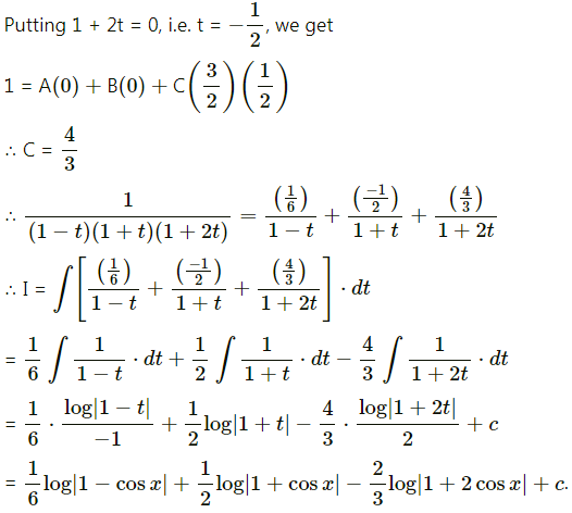 Maharashtra Board 12th Maths Solutions Chapter 3 Indefinite Integration Miscellaneous Exercise 3 III Q15.2