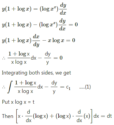 Maharashtra Board 12th Maths Solutions Chapter 6 Differential Equations Miscellaneous Exercise 6 II Q6 (i)