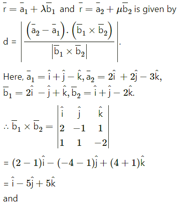 Maharashtra Board 12th Maths Solutions Chapter 6 Line and Plane Miscellaneous Exercise 6A 12