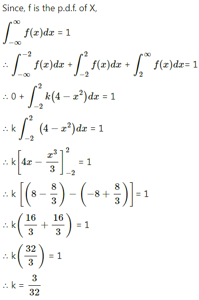 Maharashtra Board 12th Maths Solutions Chapter 7 Probability Distributions Miscellaneous Exercise 7 II Q13