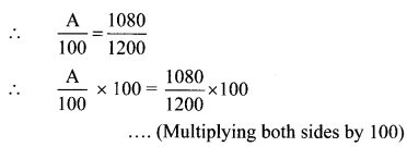 Maharashtra Board Class 6 Maths Solutions Chapter 12 Percentage Practice Set 30 6